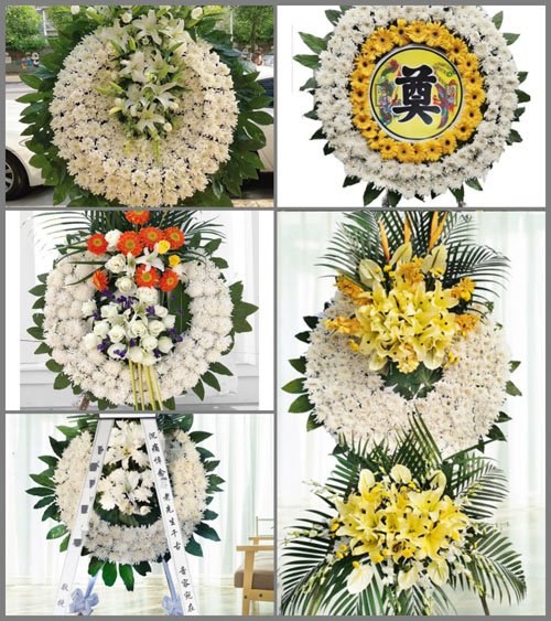 浙江省丽水青田县仁宫乡花圈速递